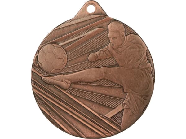 Tryumf Medal 50mm stålbrun fotball ME001/B