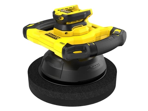 Stanley FATMAX SFMCE100B-XJ, Roterande polermaskin för bilen, 2800 RPM, Svart, Gul, Batteri