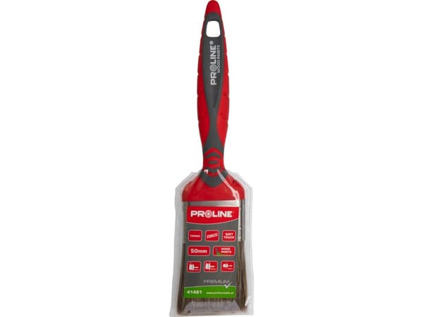Pro-Line Premium flat brush 20mm, 2k-tpr handle, ss, for wood, proline