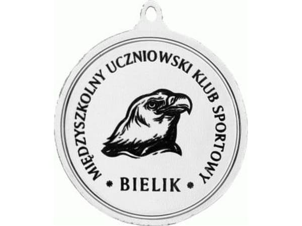 Victoria Sport Medal silver - running - steel medal engraved with a laser - RMI