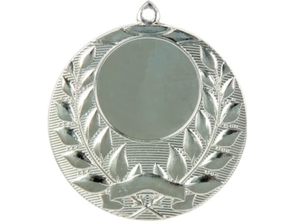 Victoria Sport General silver medal with a space for the 25 mm emblem - steel medal