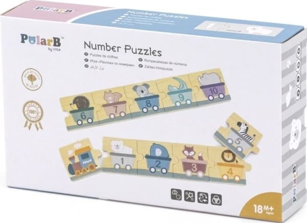 Viga Toys VIGA PolarB tallpuslespill i tre