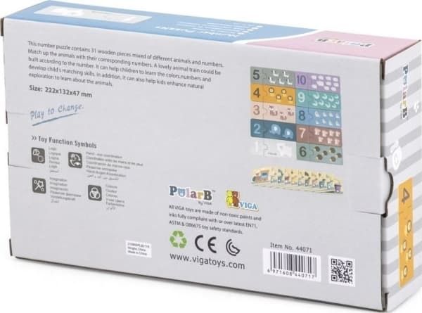 Viga Toys VIGA PolarB tallpuslespill i tre