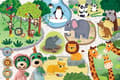 Miniatyrbilde 3 av 3: Puslespill Trefl Primo Puslespill Giant 3in1 15 deler Babyer i ZOO