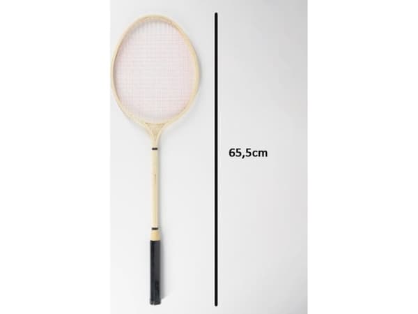 Icom Trä BADMINTON 65 CM. i ett nät