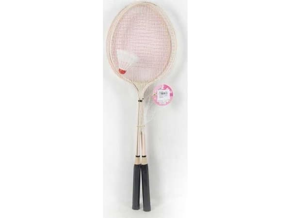 Icom Trä BADMINTON 65 CM. i ett nät