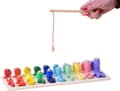 Miniatyrbild 5 av 5: Factis Pedagogiskt träpussel siffror stav