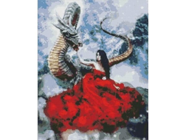 Ideyka diamantmosaik - mystiskt möte 40x50cm