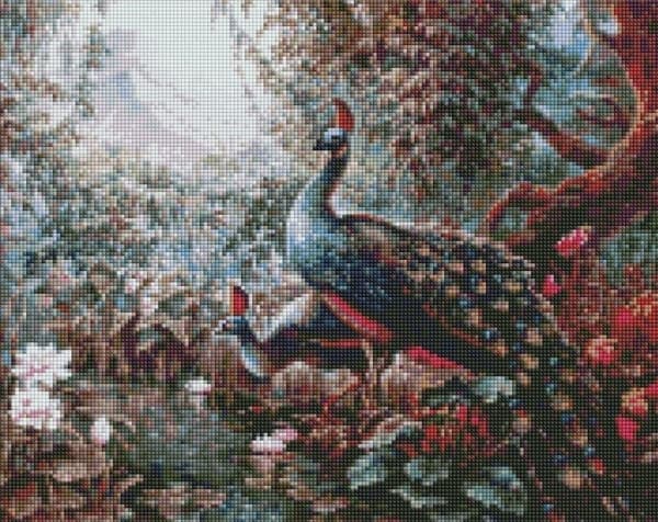 Idea Diamantmosaikk - Eventyrpåfugler 40x50cm