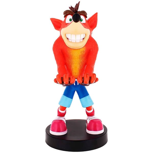 Crash Bandicoot figure clamping bracket Cable guy 20cm Monivärinen