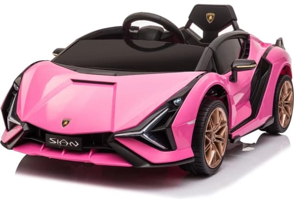 Lamborghini Sian 12V electric car, pink