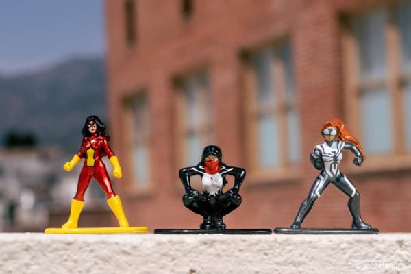 Marvel Spiderman Samlarfigurer Nano Metall 18-Pack