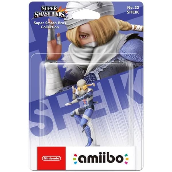 Amiibo Figur - Sheik nr 23 • Super Smash Bros. Collection.