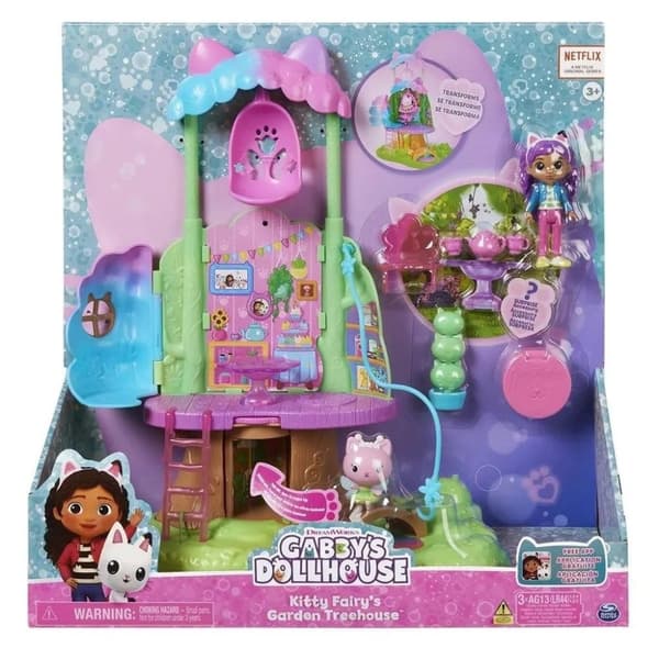 Gabby's Dollhouse Kitty Fairy's Garden Treehouse