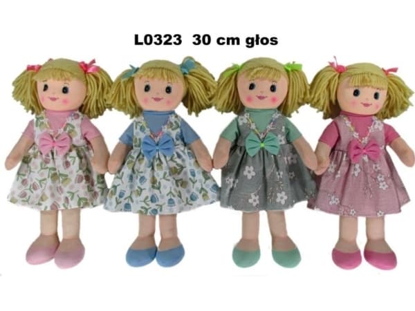 Sun-Day Rag Doll 30 cm 4 wz med stemme 156631 pris for 1 stk