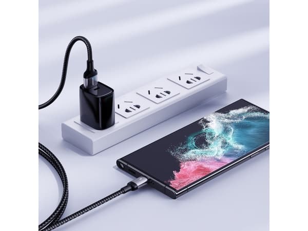 Joyroom USB-kabel Joyroom USB - USB C 3A-kabel for rask lading og dataoverføring A10 Series 1,2 m svart (S-UC027A10)