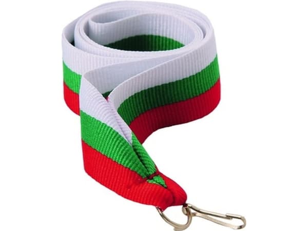 Victoria sportband 11 mm - vit-grön-röd