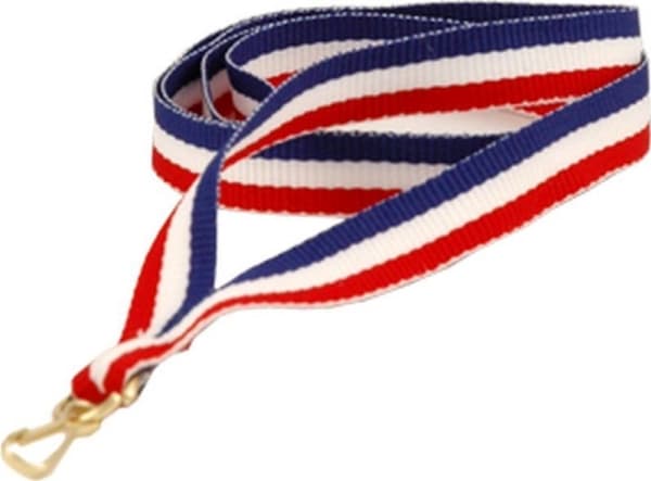 Victoria Sport Ribbon 11 mm - blå, hvit og rød