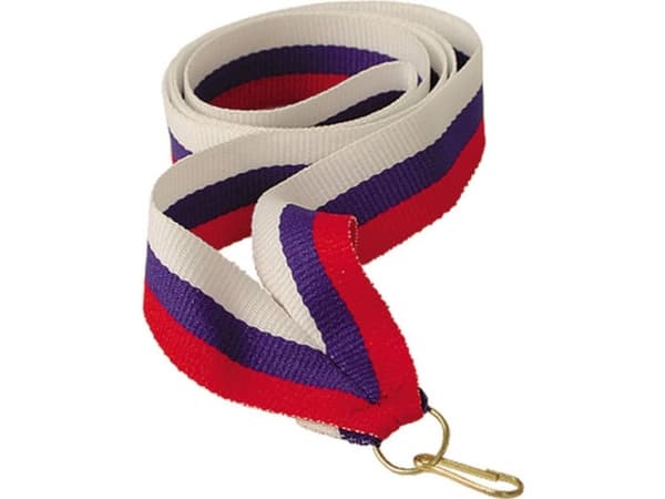 Victoria Sport Ribbon 11 mm - hvit, blå og rød