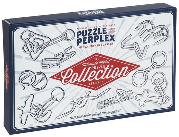 Brain_Games Puzzle And Perplexset Of 10 Metal Puzz