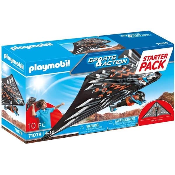 Figur - PLAYMOBIL - Stuntshow Hangglider - Flerfärgad - 5 år och uppåt