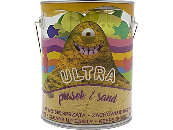 Epee Sand UltraSand burk 900g 4 stora formar 2 verktyg gul Sea life
