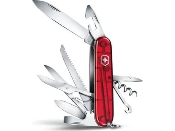 Victorinox Victorinox Huntsman Pocket Knife Transparent Red Celidor 91mm Blister