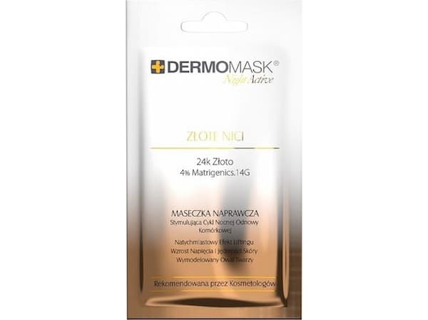 L`BIOTICA Dermomask Night Active Repair Facial Mask Golden Threads - 12ml