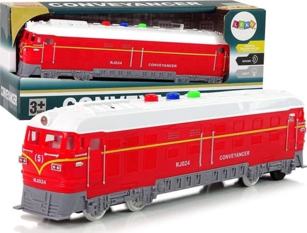 LeanToys Train 1:32 Drive Røde lydlys