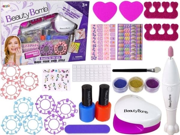 LeanToys Kynsilakkauslampun kiillotuslaite Lampun tiedosto Glitterit