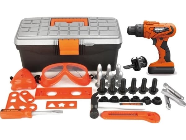 LeanToys DIY Tool Box Batteridrevet drill