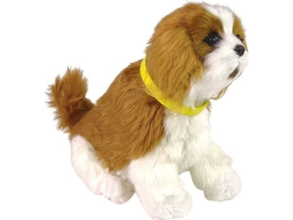 LeanToys Interactive Dog Plush Cavalier Hund bjeffer logrende med halen