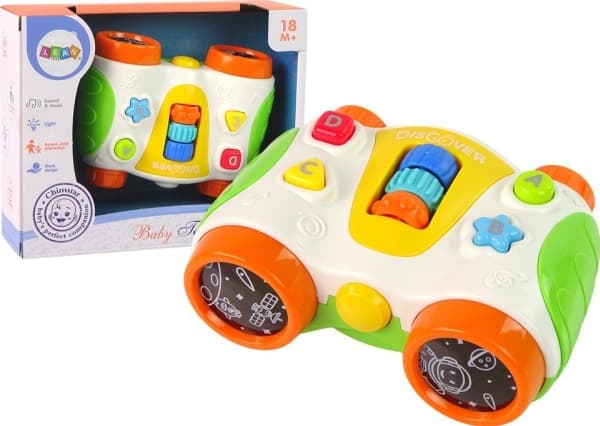 LeanToys interaktiva kikare för små barn med ljus och ljud
