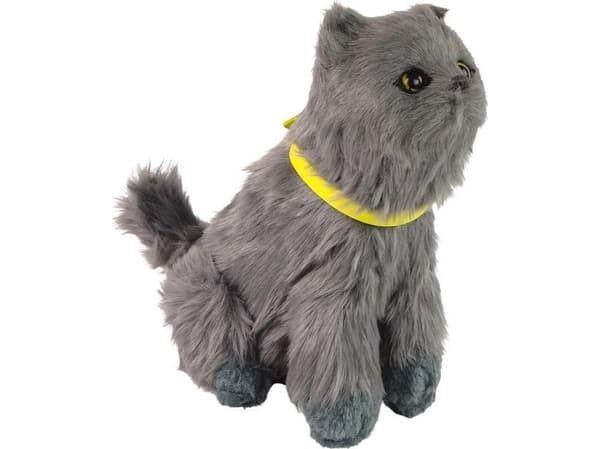 LeanToys interaktiv plyschkatt Meow rör huvud och svans