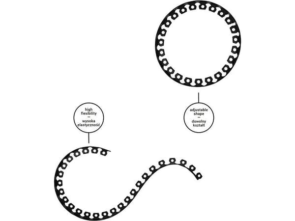 Bradas med EASY BORDER plenkant - 40mm grafitt