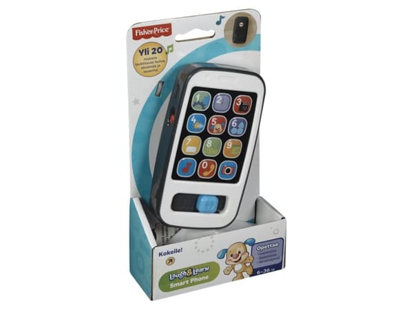 Fisher-Price Smart Phone, 0,5 vuosi/vuosia, Tuottaa ääntä, Tarvitsee patterit, AAA, Monivärinen
