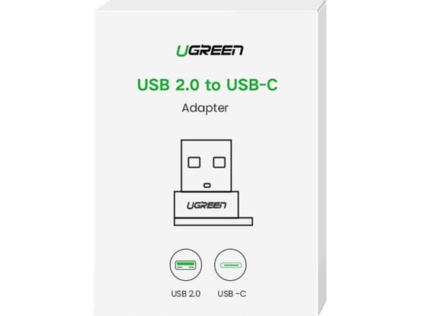 Ugreen USB-adapter USB-C til USB-A 2.0-adapter (svart)