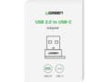 Miniatyrbilde 2 av 2: Ugreen USB-adapter USB-C til USB-A 2.0-adapter (svart)