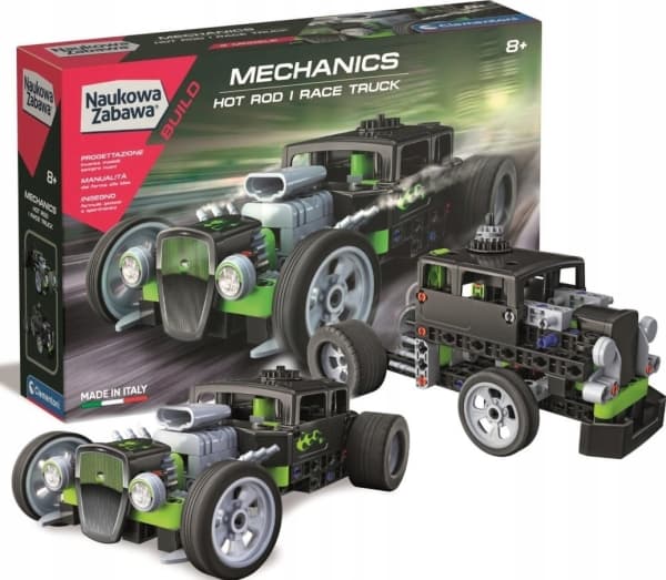 Clementoni konstrukcyjny Laboratorium Mechaniki - Hot Rod i Race Truck