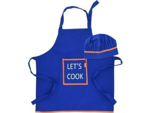 DUKA Children's apron and chef hat DUKA LET&#039;S COOK blue