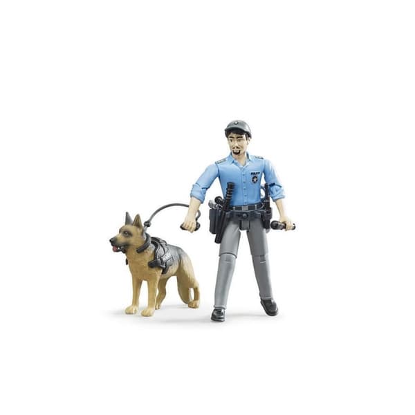 Bruder 62150 BVerdenspolitimand med hund