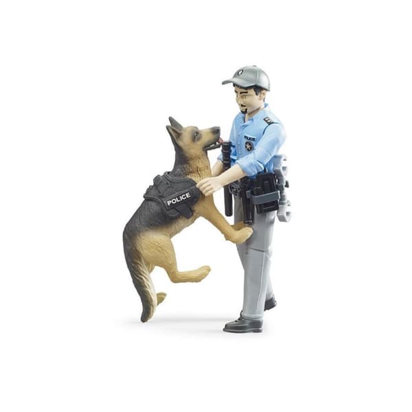 Bruder 62150 BVerdenspolitimand med hund
