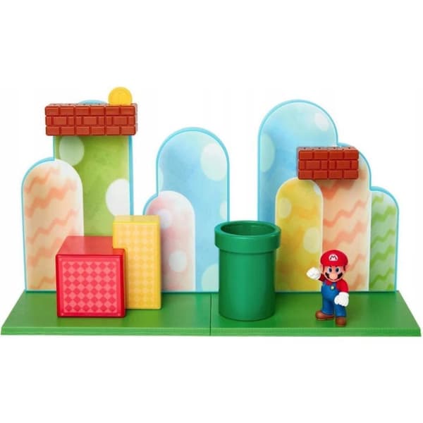 Jakks Super Mario Acorn Plains Action Set + Mario Figur