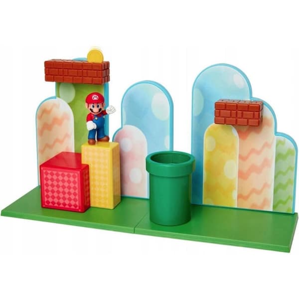 Jakks Super Mario Acorn Plains Action Set + Mario Figur