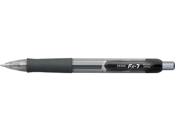 Penac Retractable Pen. gel polish FX7 0.7mm black (12pcs)