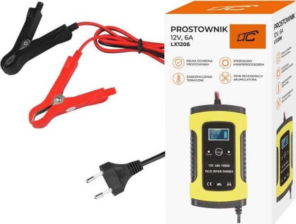 Selve LTC Likeretteren. LTC med LCD for 12V 6A batterier