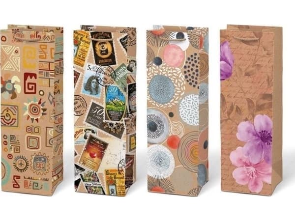MFP PAPER torebka na prezent T KRAFT mix 75 125x365x90 5251463