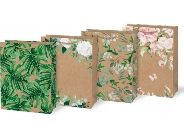 MFP PAPER torebka na prezent L KRAFT mix 2 260x340x140 5251405