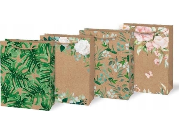 MFP PAPER torebka na prezent M KRAFT mix 2 190x250x90 5251402