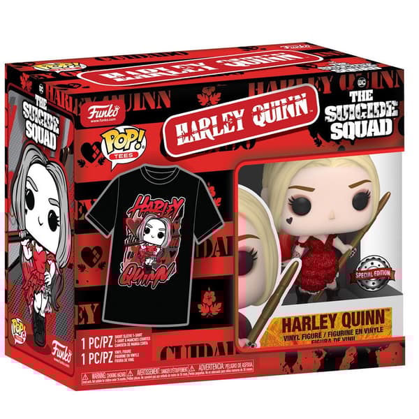 Set figure POP & Tee DC Comics Escuadron Suicida Harley Quinn